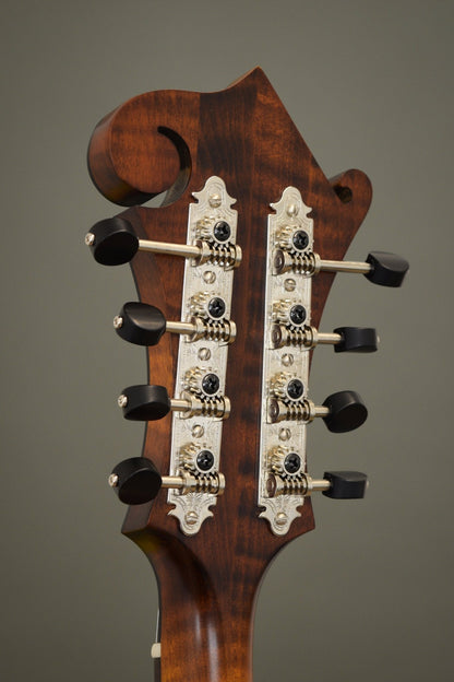 Back of the F2S headstock with engraved Gotoh tuners